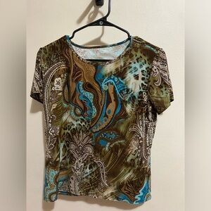 Not sure what brand the shirt is came with no tags or indicators